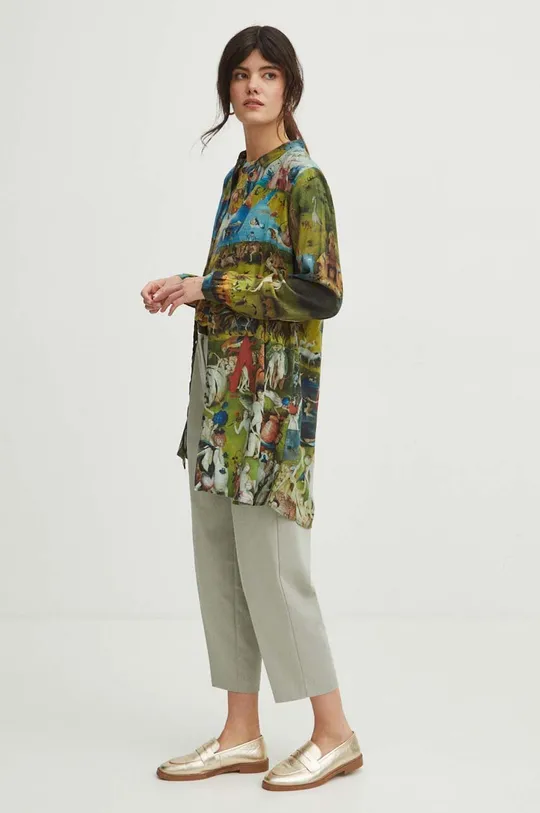 Koszula damska z kolekcji Eviva L'arte kolor multicolor 100 % Wiskoza