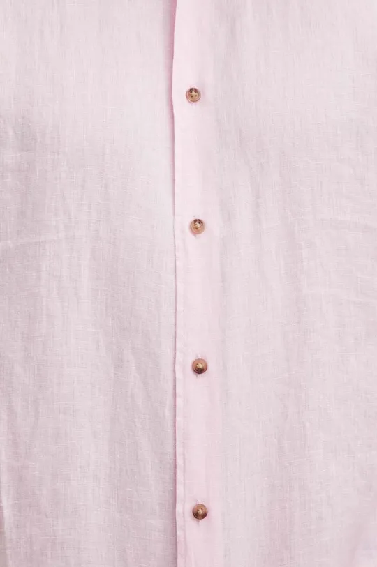 Сорочка з льону Medicine рожевий