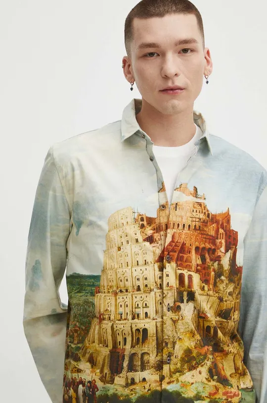 Koszula męska z kolekcji Eviva L'arte kolor multicolor Męski