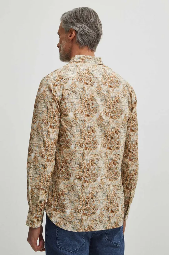 viacfarebná Košeľa pánska s klasickým golierom so vzorom viac farieb