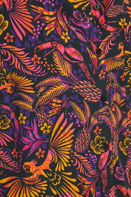 Koszula damska oversize wzorzysta kolor multicolor Damski