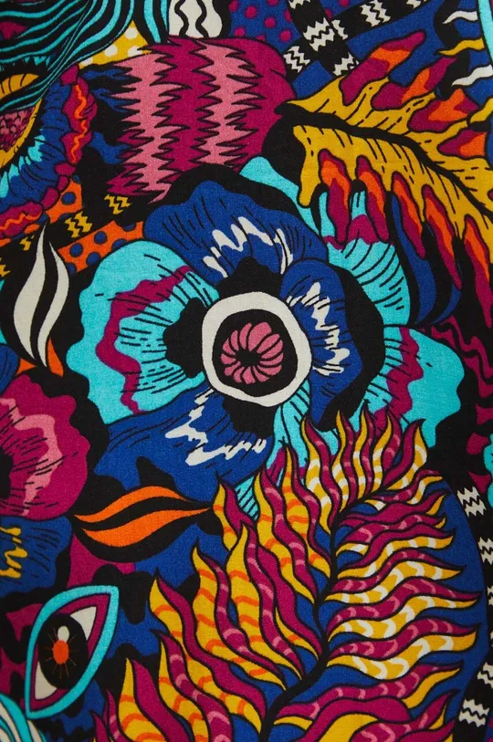 multicolor Koszula damska oversize wzorzysta kolor multicolor