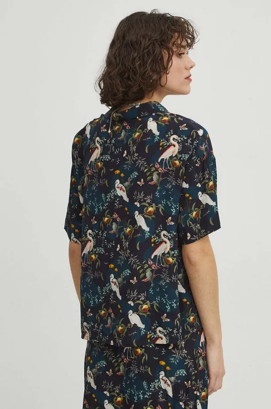 tyrkysová Košile dámská z kolekce Graphics Series tyrkysová barva