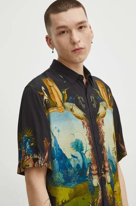 Koszula męska z kolekcji Eviva L'arte kolor czarny Męski