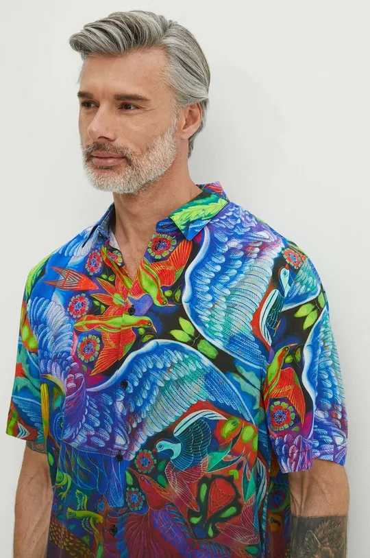 Koszula męska z kolekcji Jane Tattersfield x Medicine kolor multicolor multicolor
