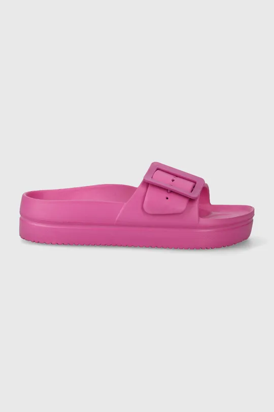 Pantofle dámské s ozdobnou přezkou růžová barva <p>Svršek: 100 % EVA Vnitřek: 100 % EVA Podrážka: 100 % EVA</p>