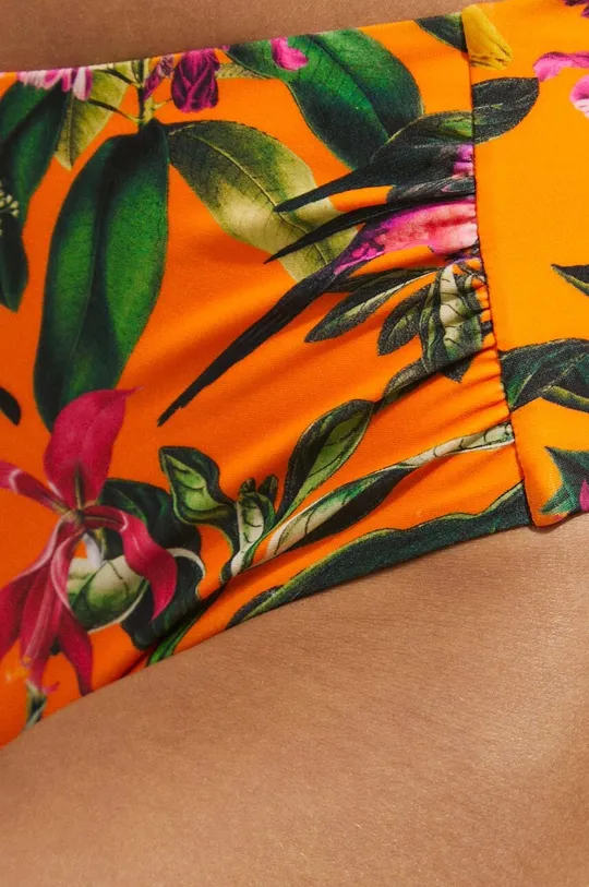 Dwuczęściowy strój kąpielowy damski wzorzysty kolor pomarańczowy