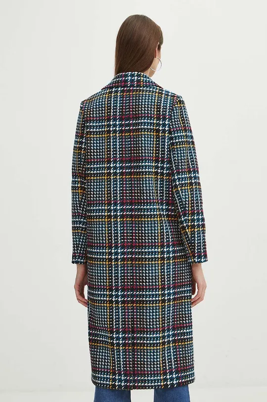 Kabát s prímesou vlny dámsky so vzorom viac farieb <p>Hlavný materiál: 95 % Polyester, 5 % Vlna Podšívka: 100 % Polyester</p>