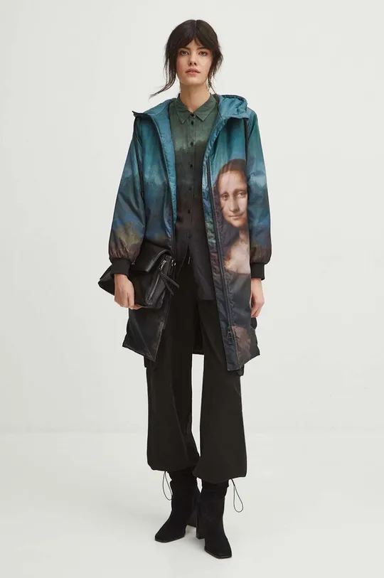 Kabát dámsky z kolekcie Eviva L'arte viac farieb viacfarebná