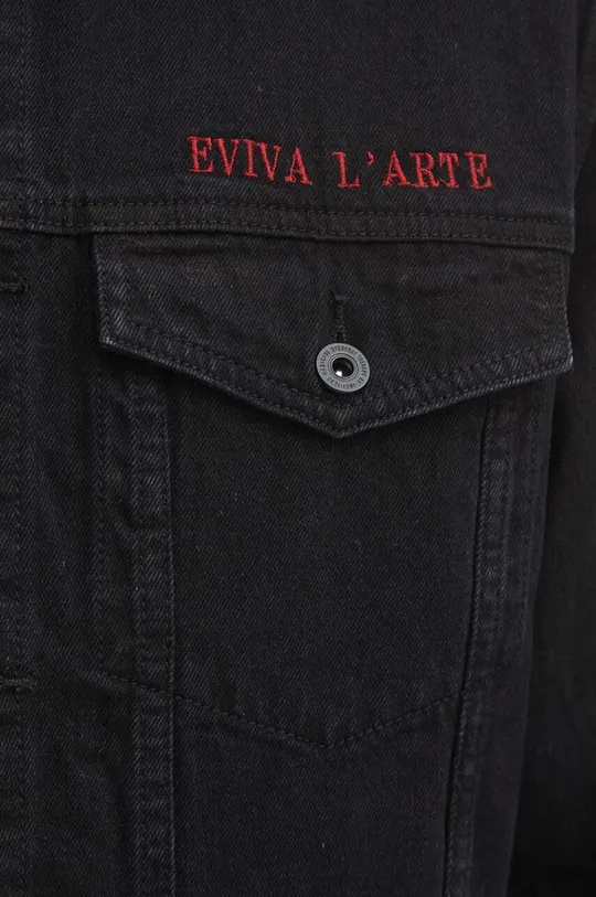 Kurtka jeansowa męska z kolekcji Eviva L'arte kolor czarny