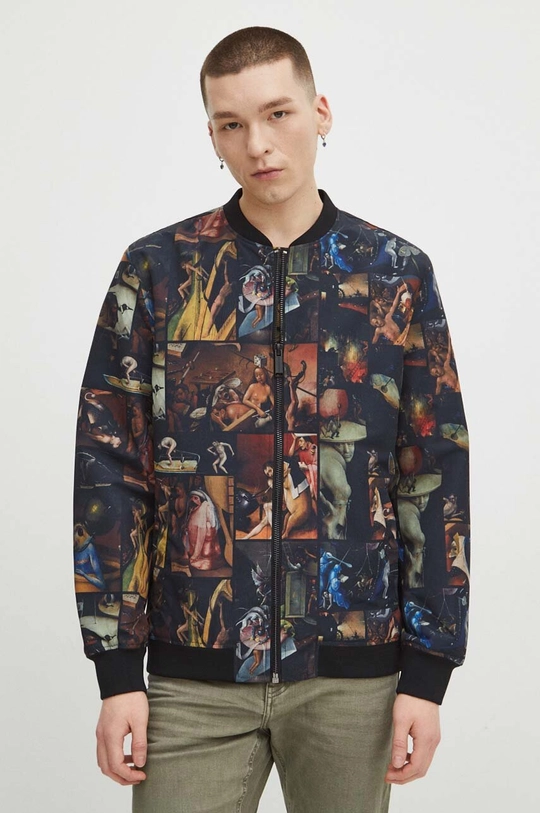 Kurtka bomber męska z kolekcji Eviva L'arte kolor multicolor multicolor