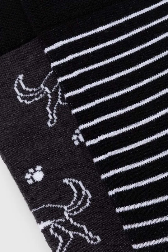 Bavlnené ponožky dámske so psíkmi (2-pack) viac farieb viacfarebná