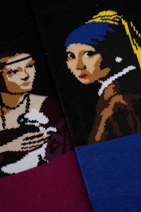 Skarpetki bawełniane damskie z kolekcji Eviva L'arte (2-pack) kolor multicolor multicolor