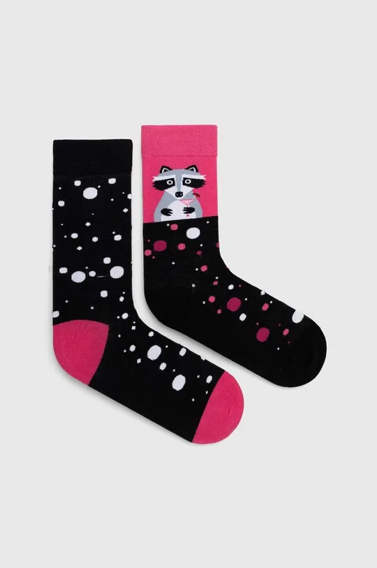 viacfarebná Bavlnené ponožky dámske s medvedíkom (2-pack) viac farieb Dámsky