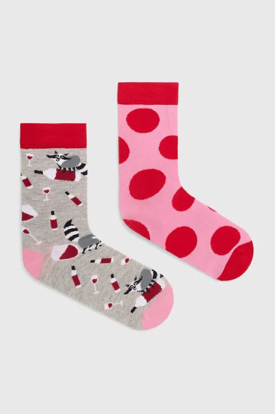 viacfarebná Bavlnené ponožky dámske s medvedíkmi (2-pack) viac farieb Dámsky