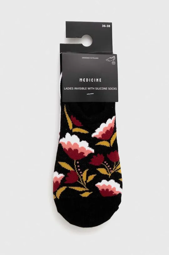 Odzież Skarpetki bawełniane damskie w kwiaty (3-pack) kolor multicolor RS24.LGD606 multicolor