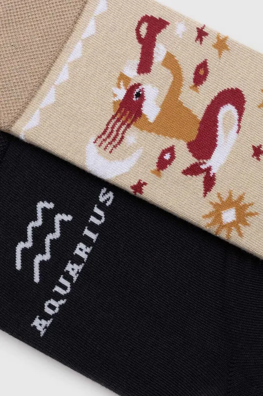 Bavlnené ponožky pánske z kolekcie Zverokruh - Vodnár (2-pack) viac farieb viacfarebná