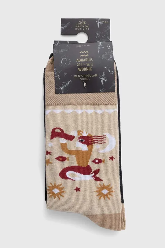 Bavlnené ponožky pánske z kolekcie Zverokruh - Vodnár (2-pack) viac farieb <p>75 % Bavlna, 23 % Polyamid, 2 % Elastan</p>