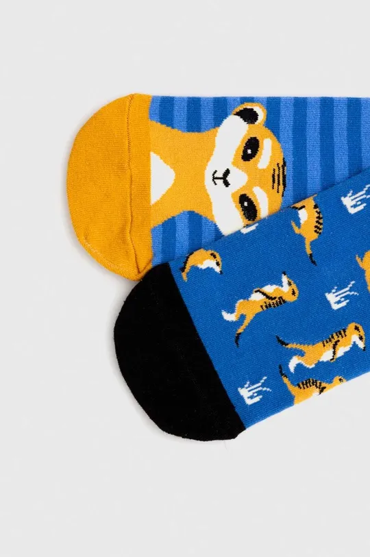 Bavlnené ponožky pánske so vzorom: surikaty (2-pack) viac farieb viacfarebná