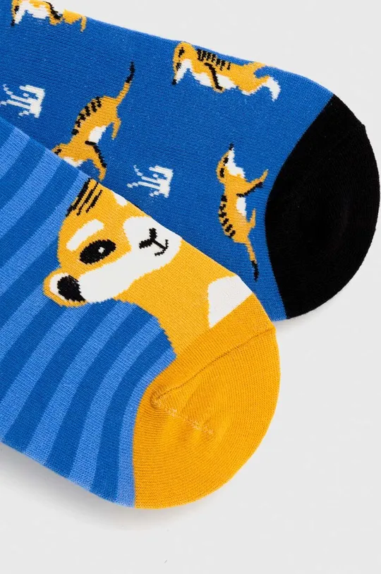 Bavlněné ponožky pánské se vzorem: surikaty (2-pack) více barev <p>75 % Bavlna, 23 % Polyamid, 2 % Elastan</p>