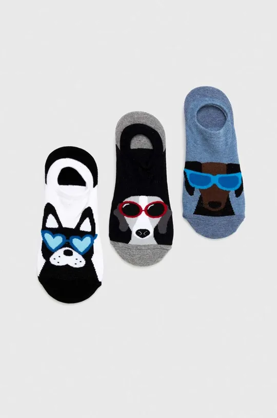 viacfarebná Bavlnené ponožky pánske so psami (3-pack) viac farieb Pánsky