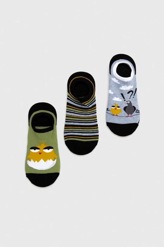 vícebarevná Bavlněné ponožky se zvířecím motivem (3-pack) více barev Pánský