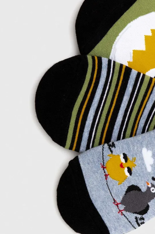 Bavlnené ponožky so zvieracím motívom (3-pack) viac farieb viacfarebná