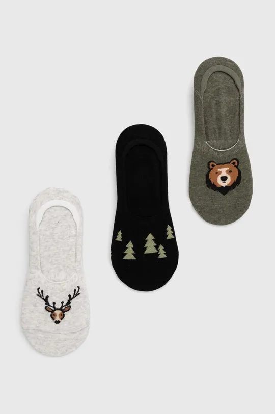 viacfarebná Bavlnené ponožky pánske so zvieracím motívom (3-pack) viac farieb Pánsky