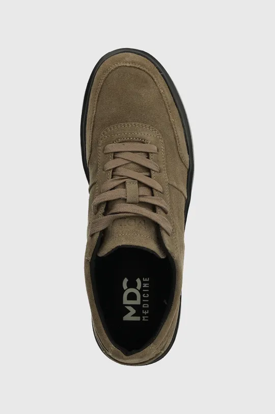 Semišové sneakers boty jednobarevné šedá barva Pánský