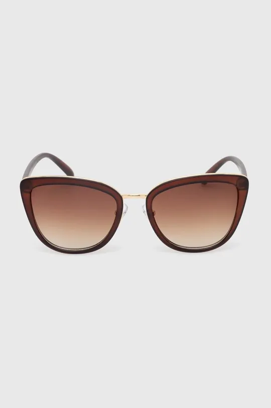 Okulary przeciwsłoneczne damskie kolor brązowy Materiał główny: 95 % Poliwęglan, 5 % Miedź, Materiał dodatkowy: 100 % Akryl