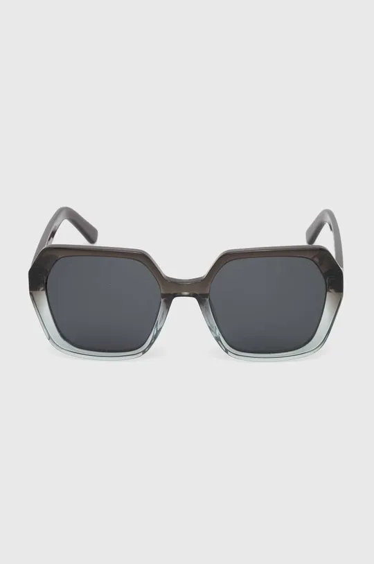 Okulary przeciwsłoneczne damskie z polaryzacją kolor szary Oprawki: 85 % Acetat, 15 % Metal, Szkła: 100 % Triacetat