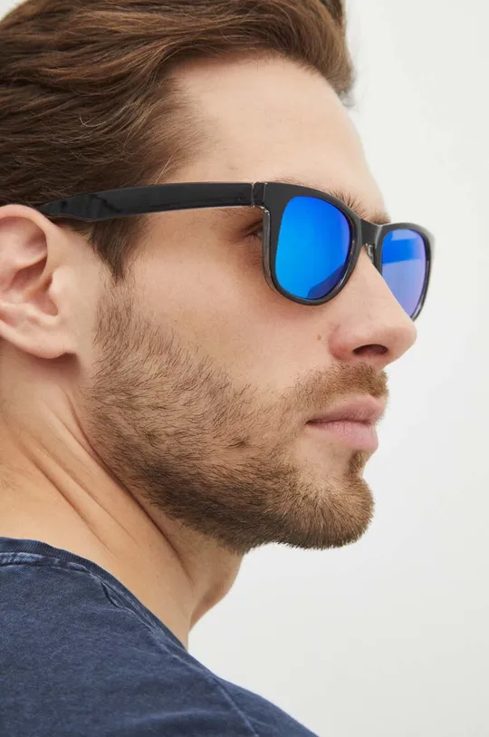 Okulary przeciwsłoneczne męskie nietonące z powłoką Revo i polaryzacją kolor niebieski Męski