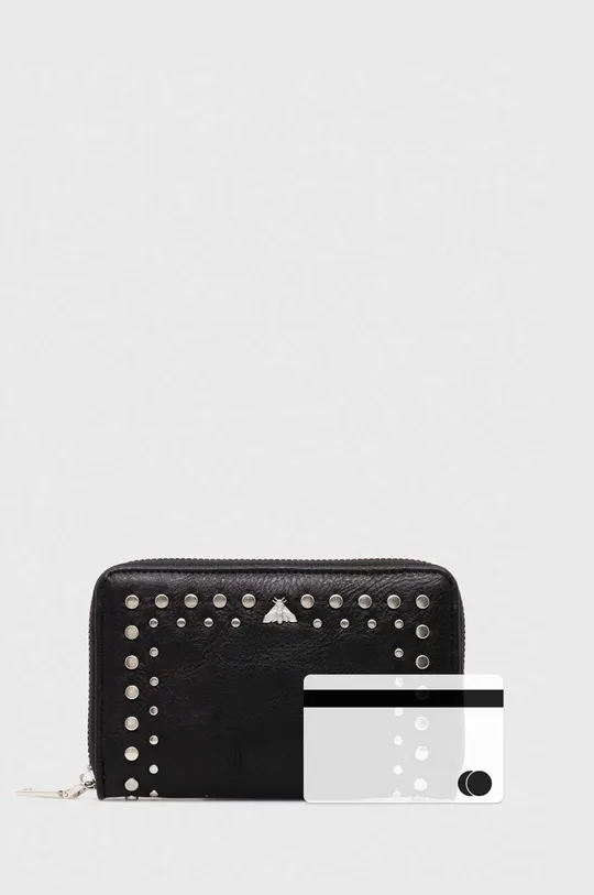 Peňaženka dámska z ekologickej kože čierna farba Dámsky