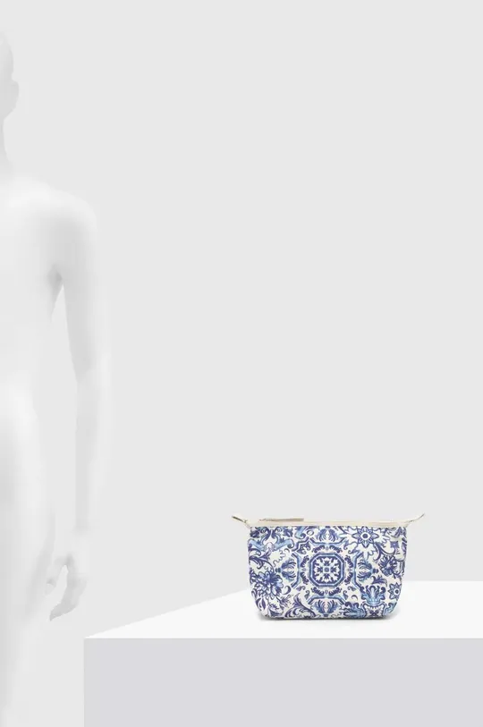 Kozmetická taška dámska so vzorom biela farba