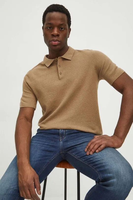 beige Medicine polo Uomo