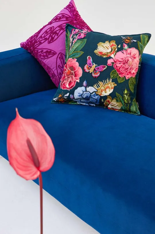multicolor Poszewka dekoracyjna na poduszkę z aplikacją 45 x 45 cm wzorzysta Unisex
