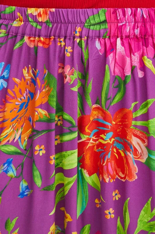 Spódnica damska maxi wzorzysta kolor różowy Damski
