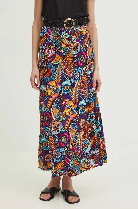 Spódnica damska maxi wzorzysta kolor multicolor multicolor