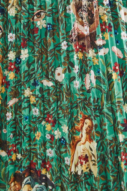 Spódnica damska maxi z kolekcji Eviva L'arte kolor turkusowy
