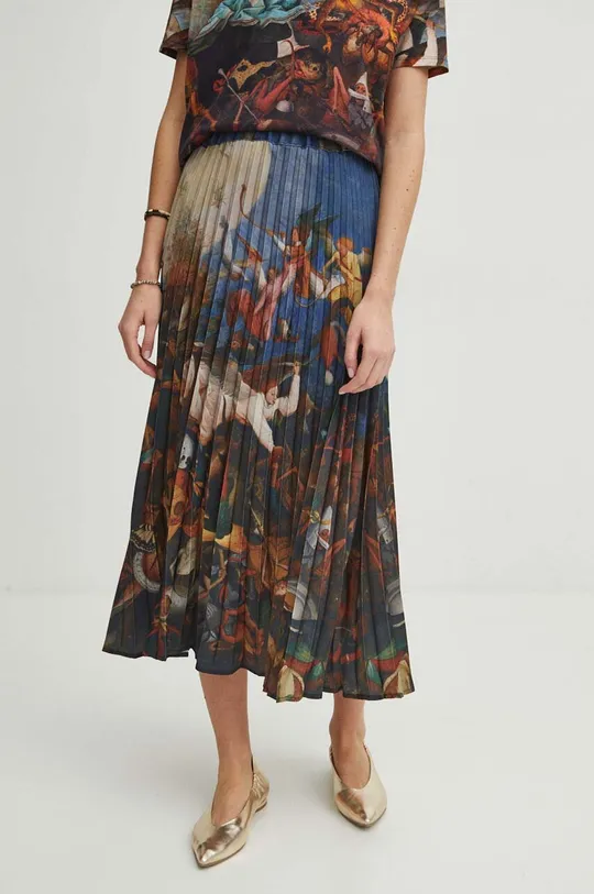 Spódnica damska midi z kolekcji Eviva L'arte kolor multicolor multicolor