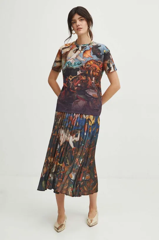 Sukňa dámska midi z kolekcie Eviva L'arte viac farieb <p>Hlavný materiál: 100 % Polyester</p>