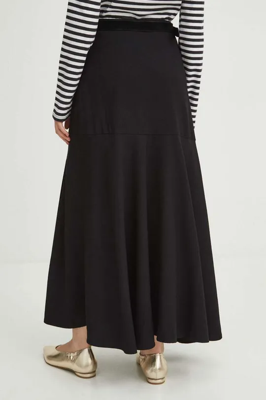 Sukňa dámska maxi rozšírená čierna farba <p>90 % Viskóza, 10 % Polyester</p>