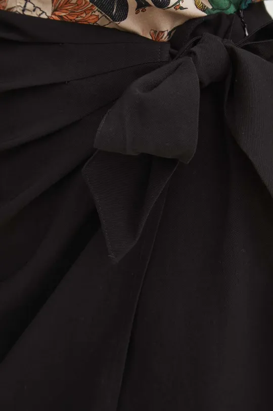 černá Sukně dámská maxi jednobarevná černá barva