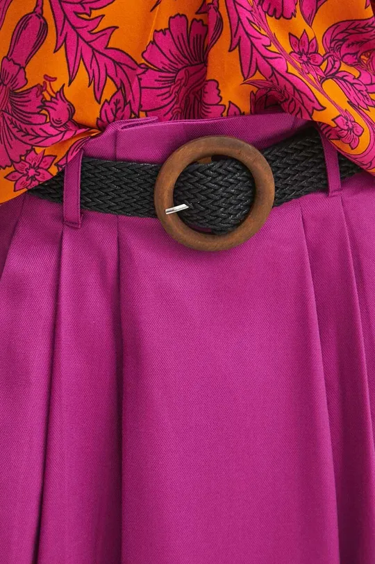 Spódnica damska maxi gładka kolor różowy Damski