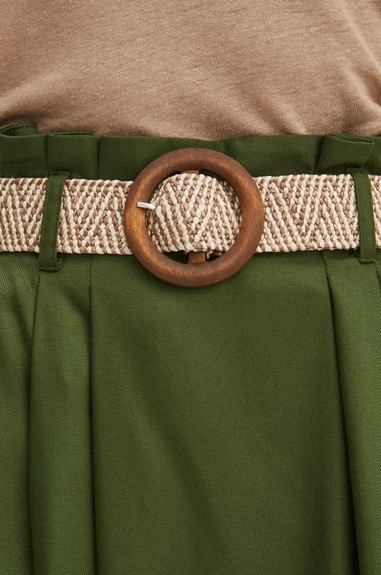 Spódnica damska maxi gładka kolor zielony Damski
