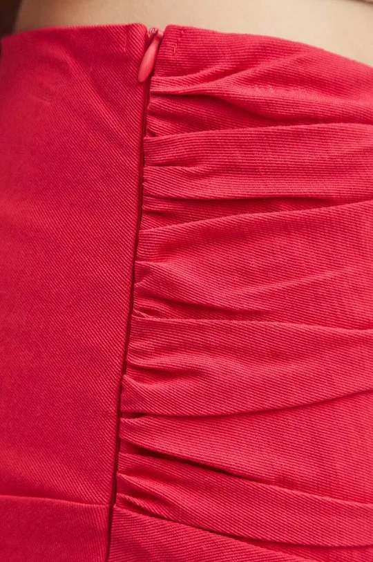 różowy Spódnica damska maxi z rozcięciem kolor różowy