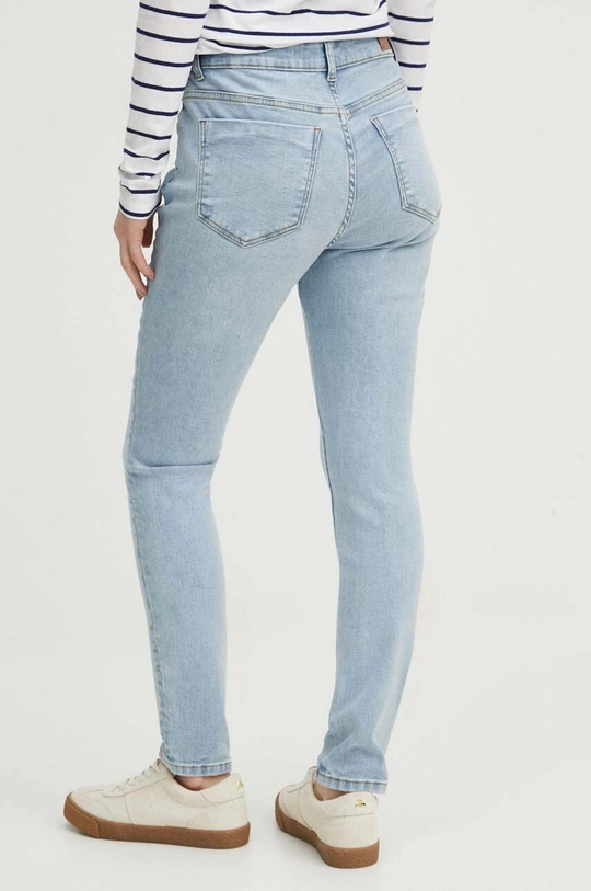 Jeansy damskie skinny kolor niebieski Materiał główny: 98 % Bawełna, 2 % Elastan, Materiał dodatkowy: 100 % Bawełna