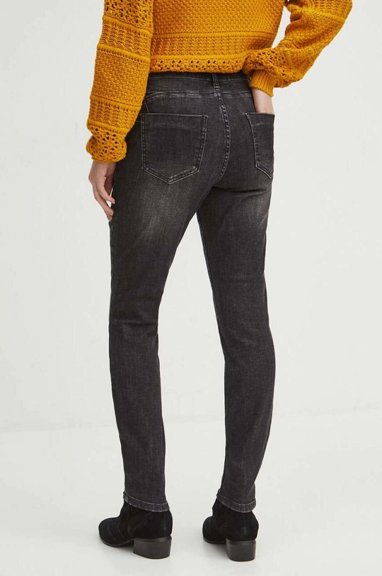 Jeansy damskie skinny kolor szary Materiał główny: 90 % Bawełna, 8 % Poliester, 2 % Elastan, Materiał dodatkowy: 100 % Bawełna