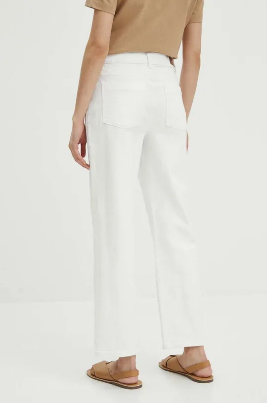 Jeansy damskie straight gładkie kolor biały Materiał główny: 98 % Bawełna, 2 % Elastan, Podszewka: 100 % Bawełna