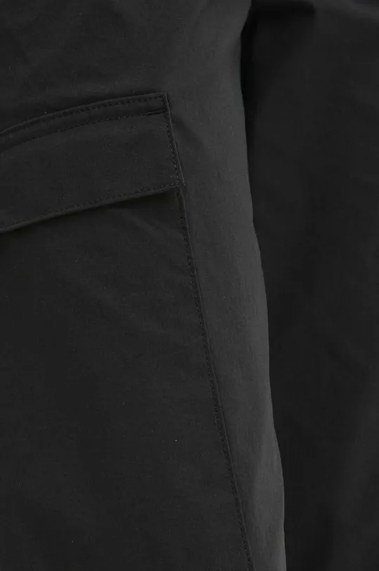 czarny Spodnie damskie jogger z kieszeniami cargo kolor czarny